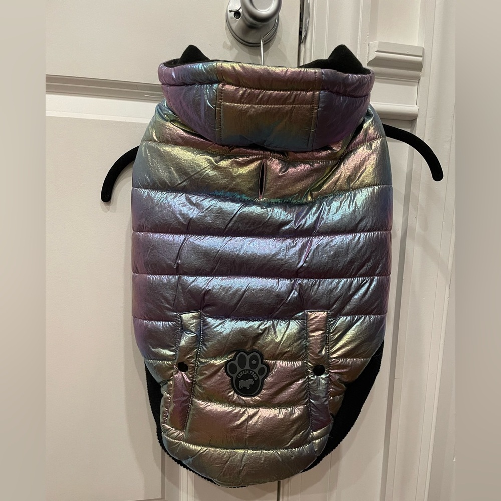 Canada Pooch Iridescent Dog Puffer Jacket